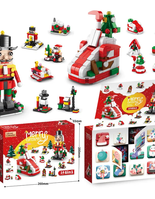 Load image into Gallery viewer, Christmas Building Blocks Set Box Kids Toys 24Years Xmas Advent Calendar Bricks Diy Kit Gift for Children 6 Years Old and Above
